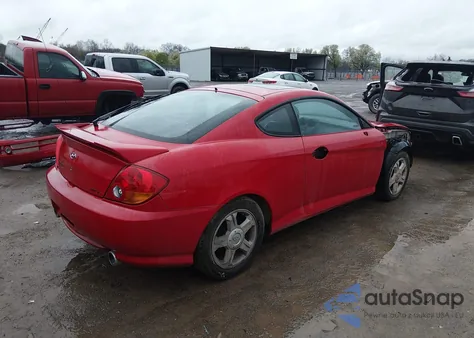 2003 Hyundai Tiburon Gt V6 from USA, damaged, VIN KMHHN65F93U092142